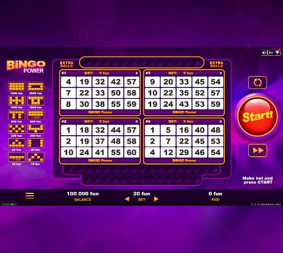 Bingo sur un site de casino