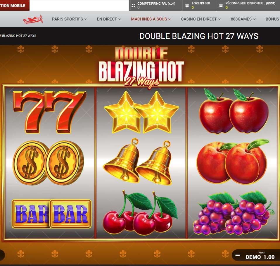 Machines à sous sur le site du casino